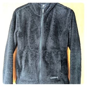 Black Marmot fleece with hood